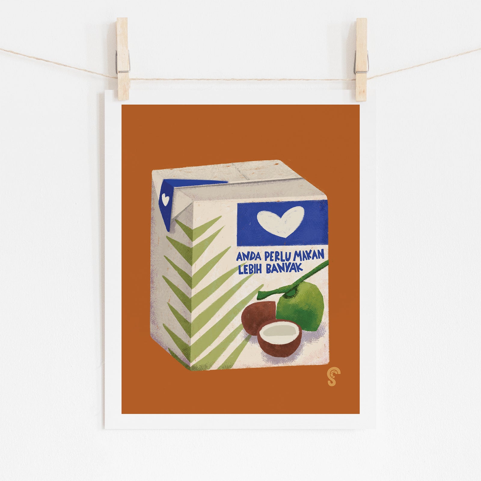 Kara Coconut Cream Art Print