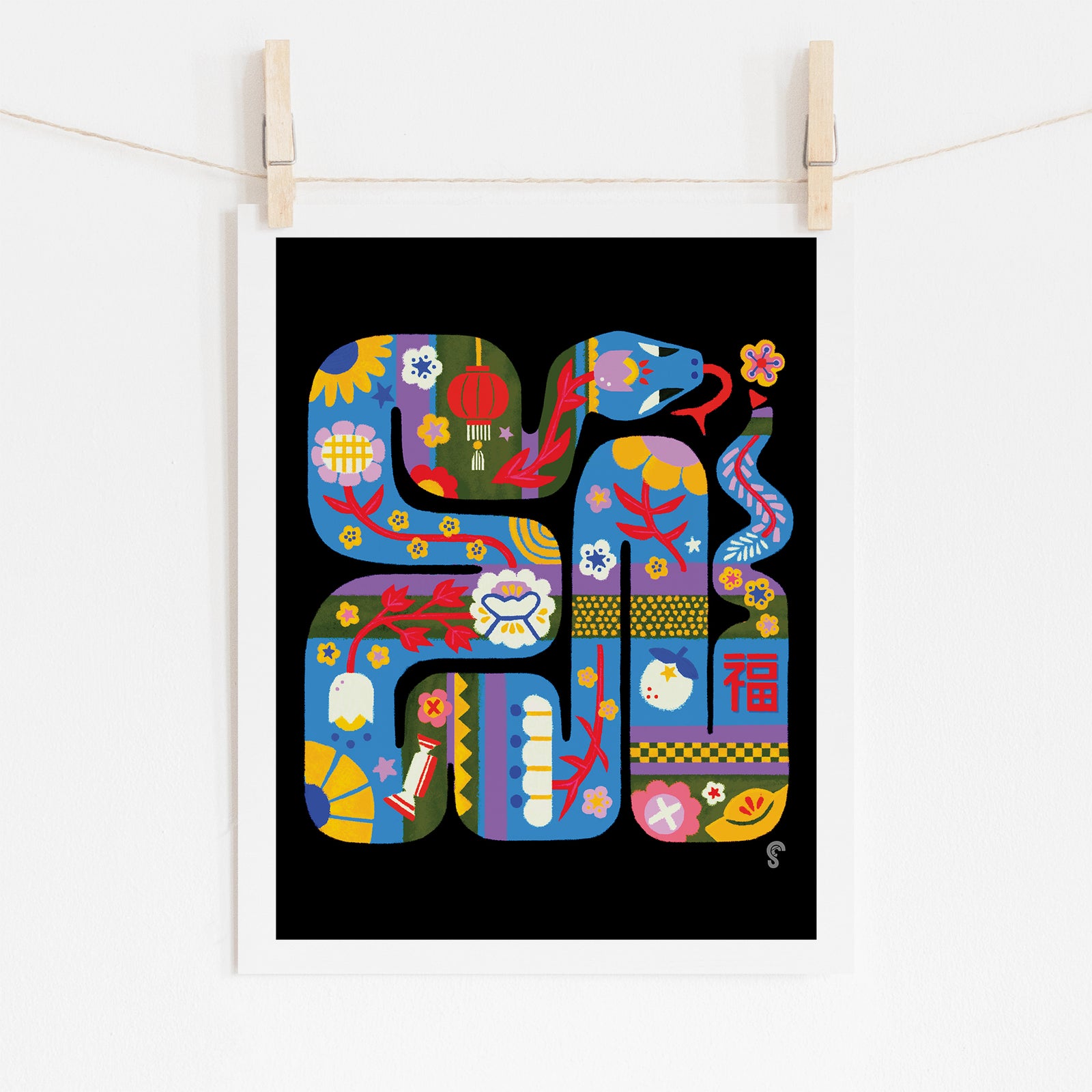 Bunga Snake Art Print