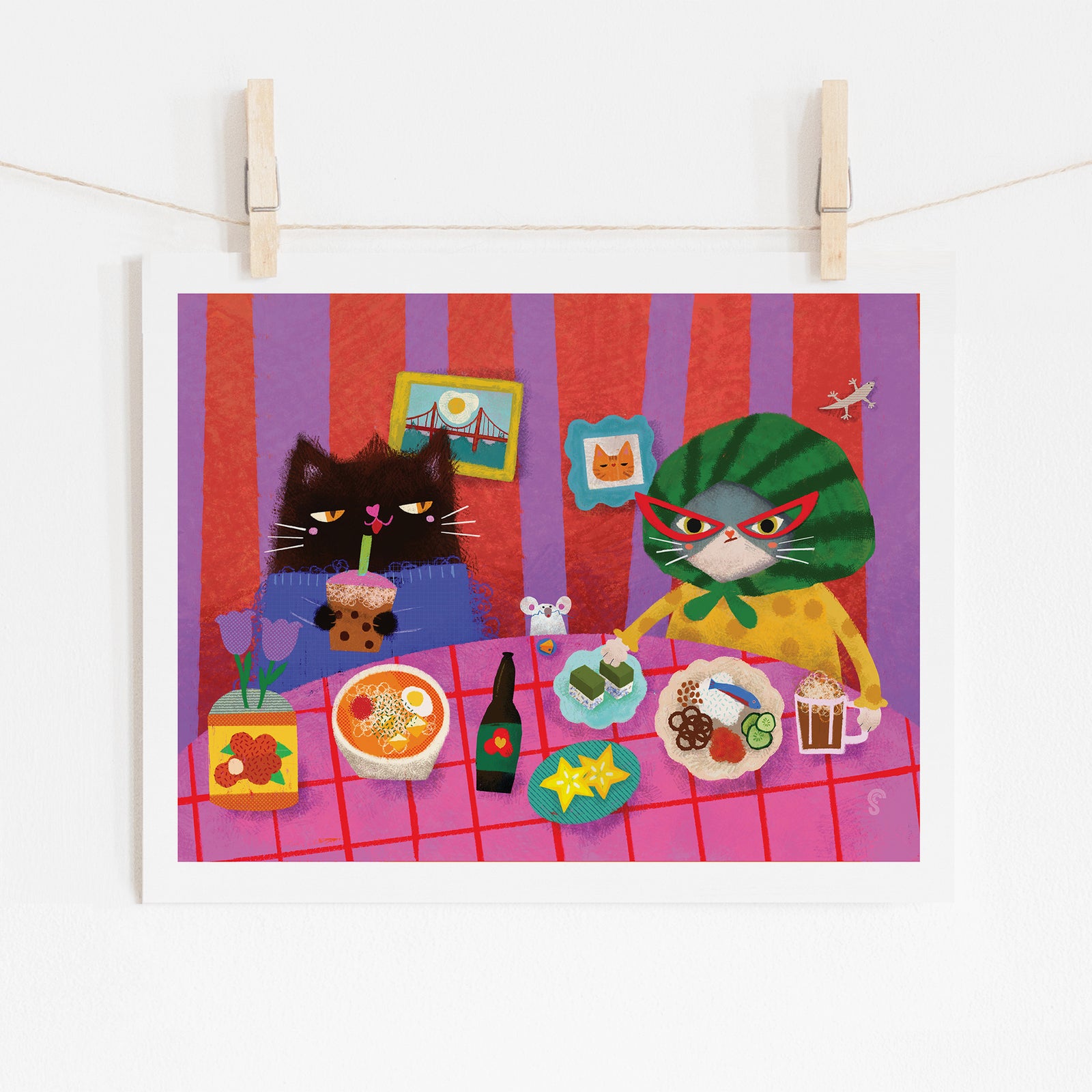 Layered Tea Art Print - SF Edition
