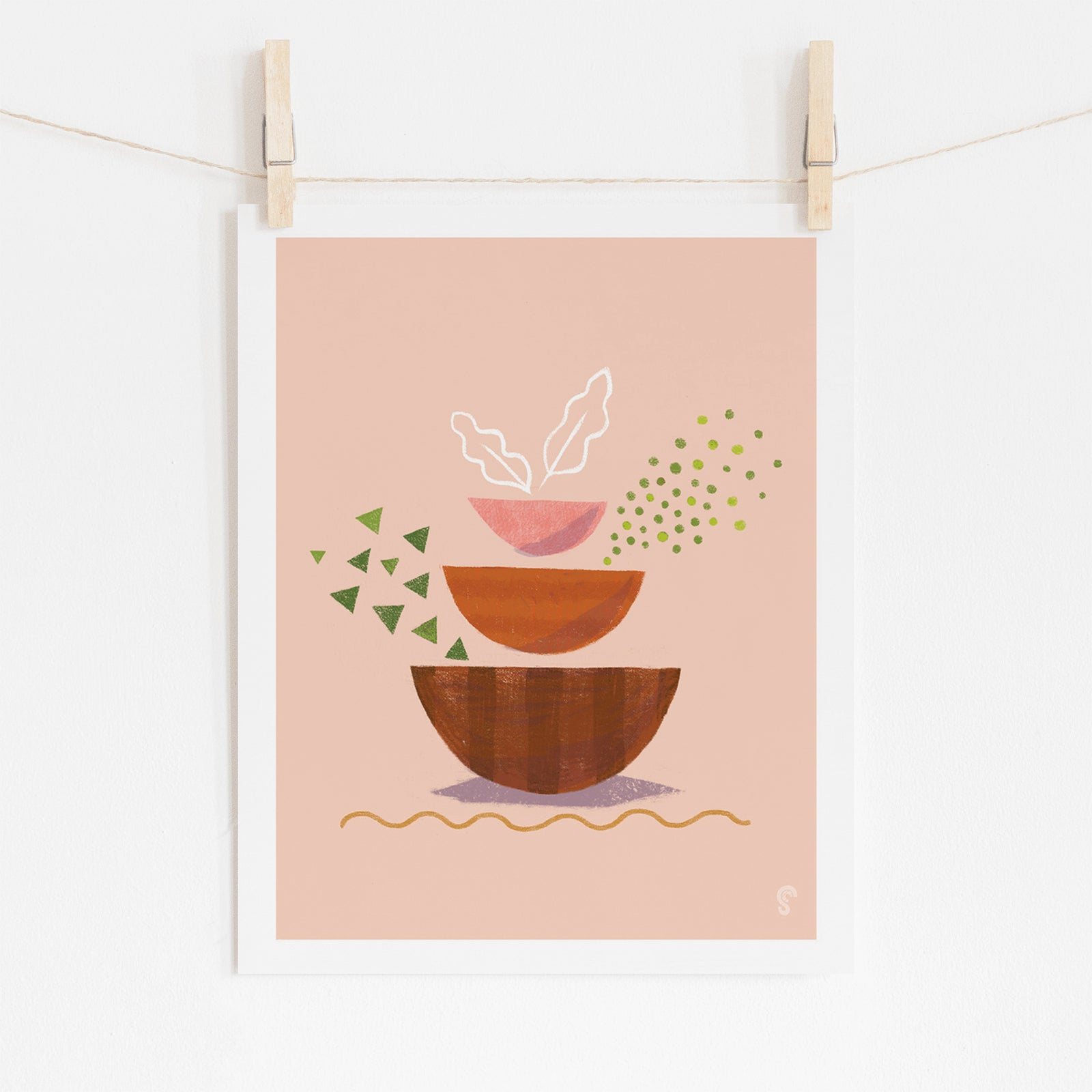 Salad Art Print
