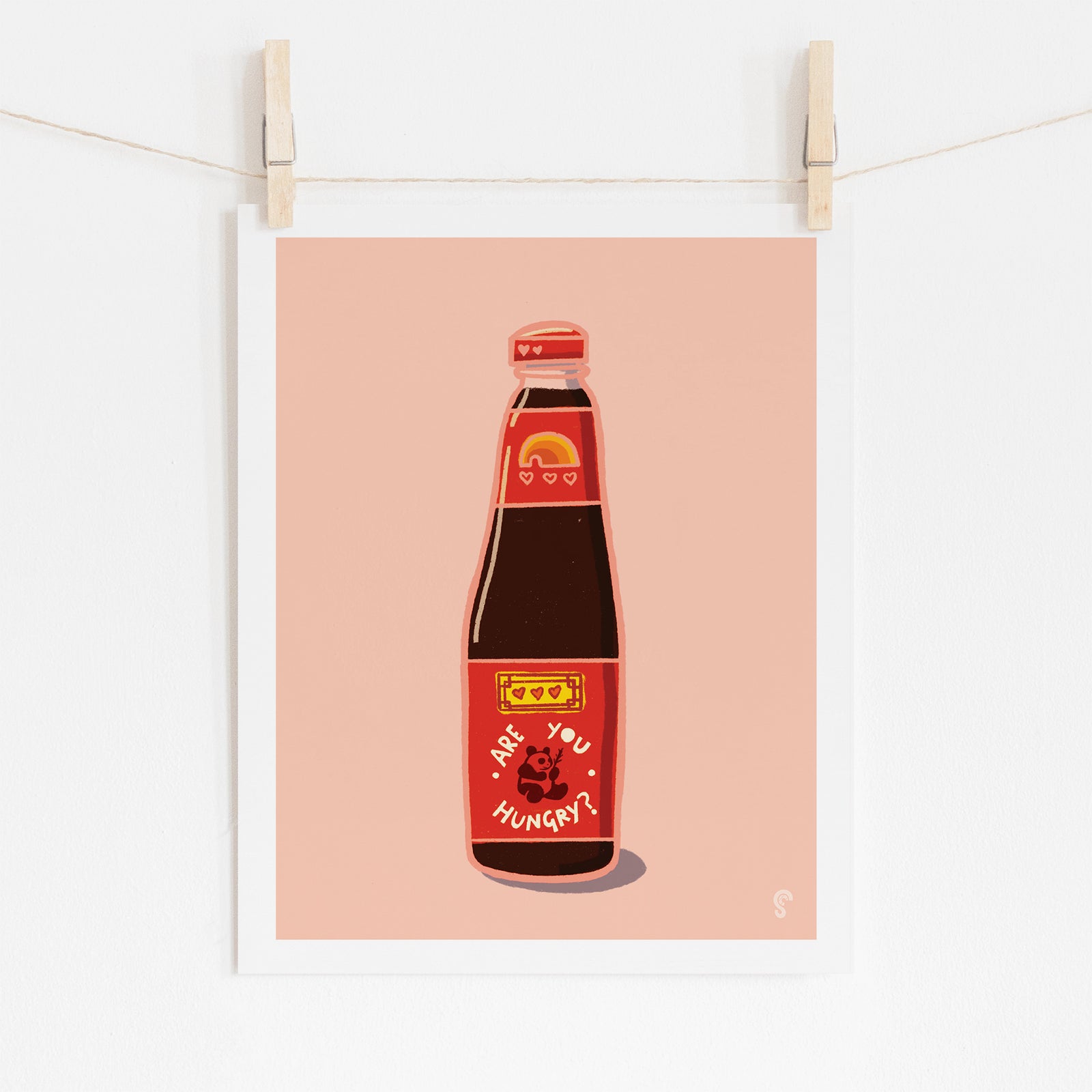 Panda Oyster Sauce Art Print