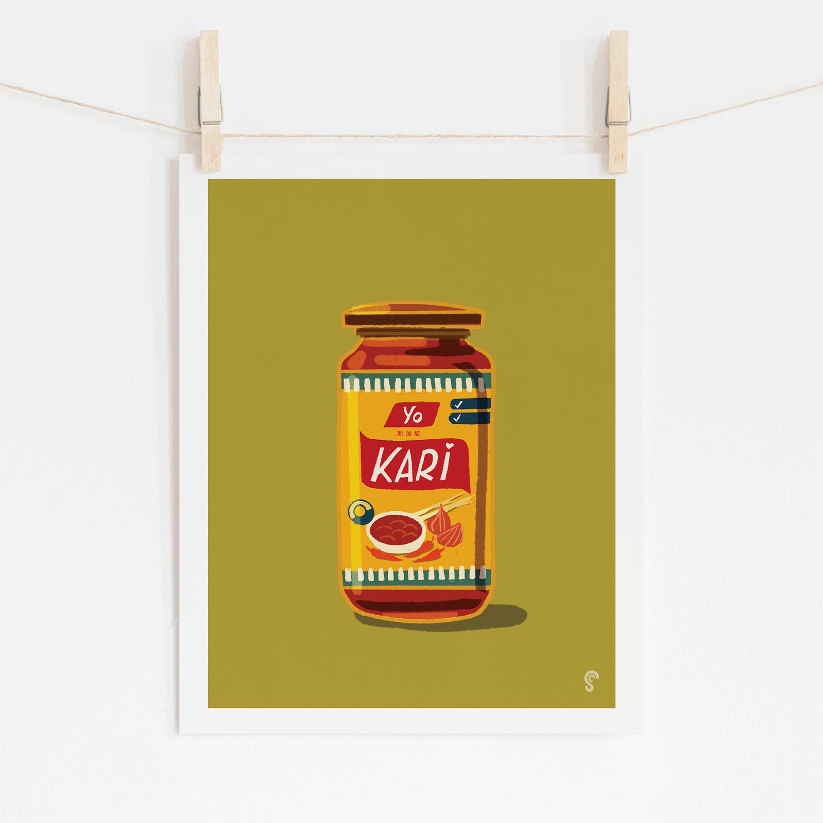 Yeos Kari Sauce Art Print