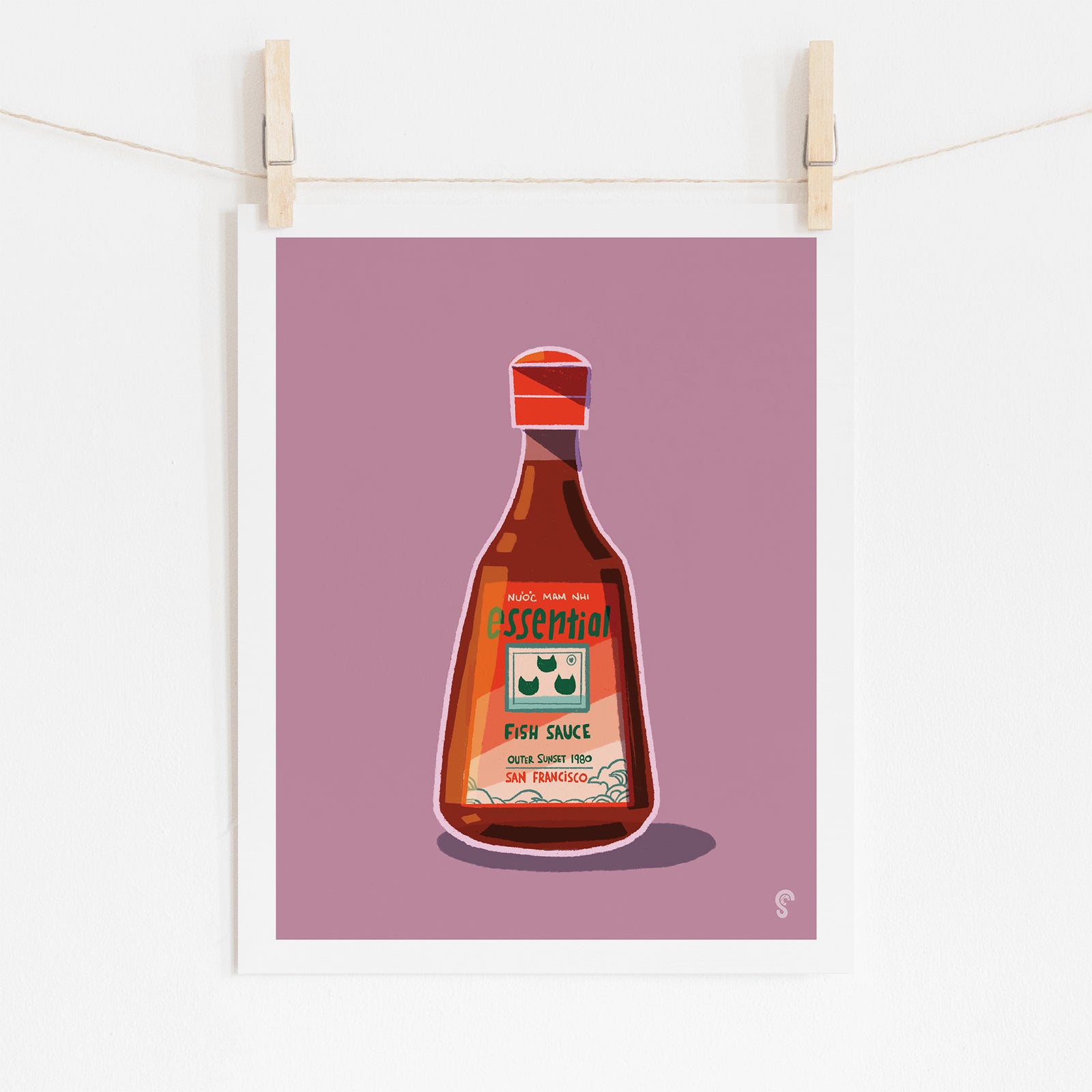 Three Fishes Fish Sauce Art Print