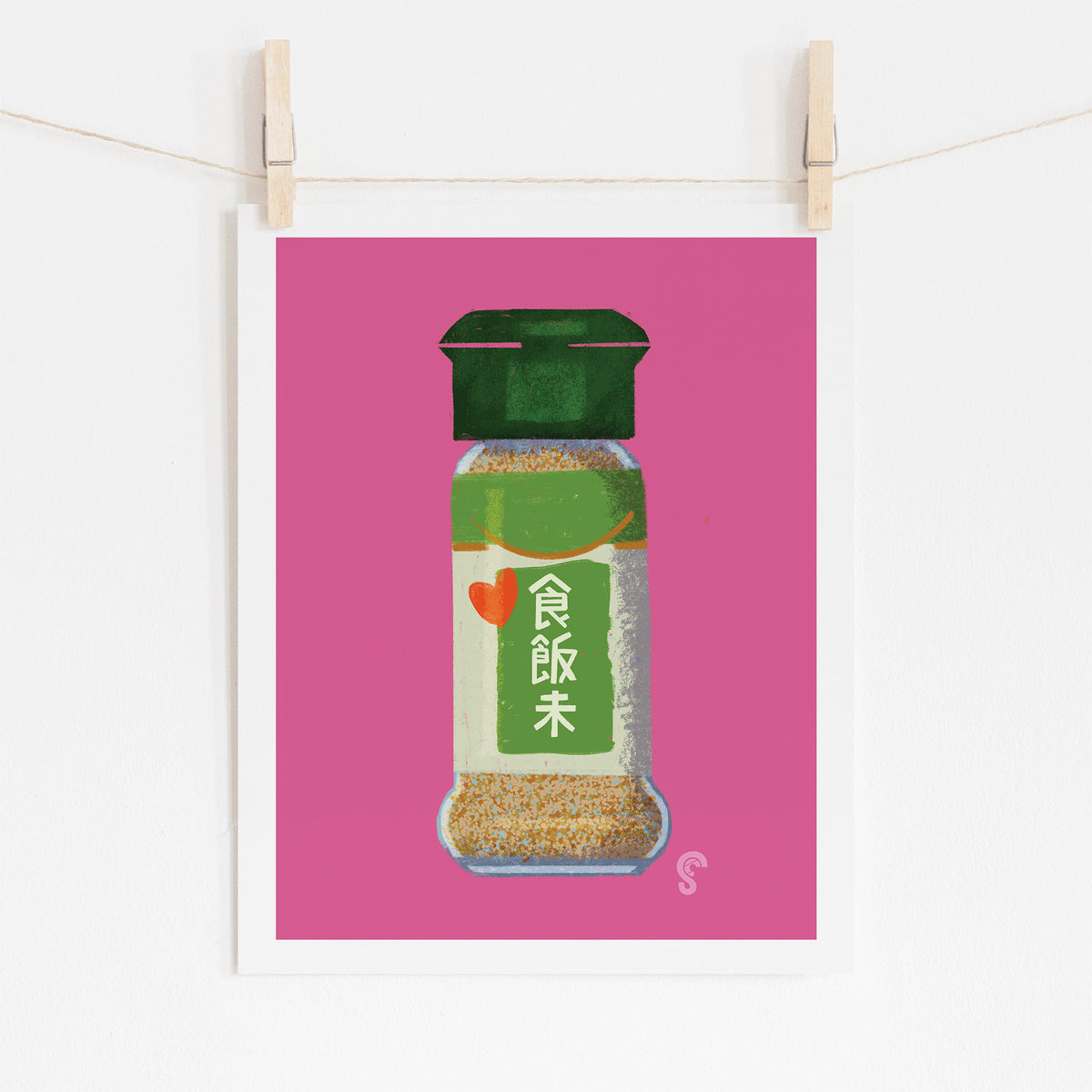 Pinch of Concern White Pepper Art Print