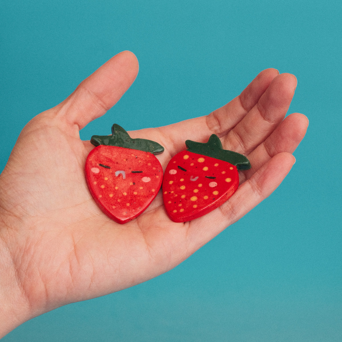 Strawberry Ceramic Magnet