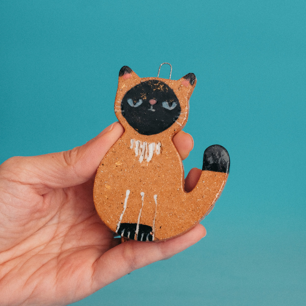Cat Ceramic Ornament