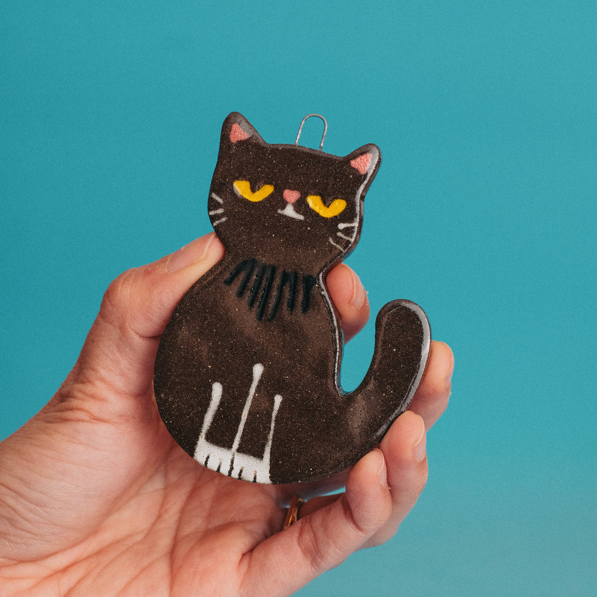Cat Ceramic Ornament
