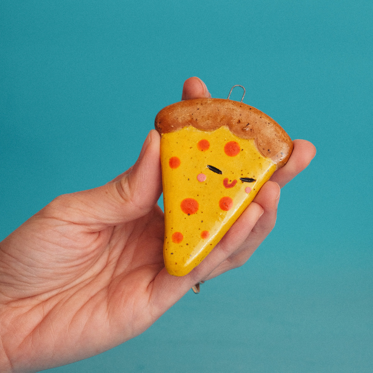 Pizza Ceramic Ornament