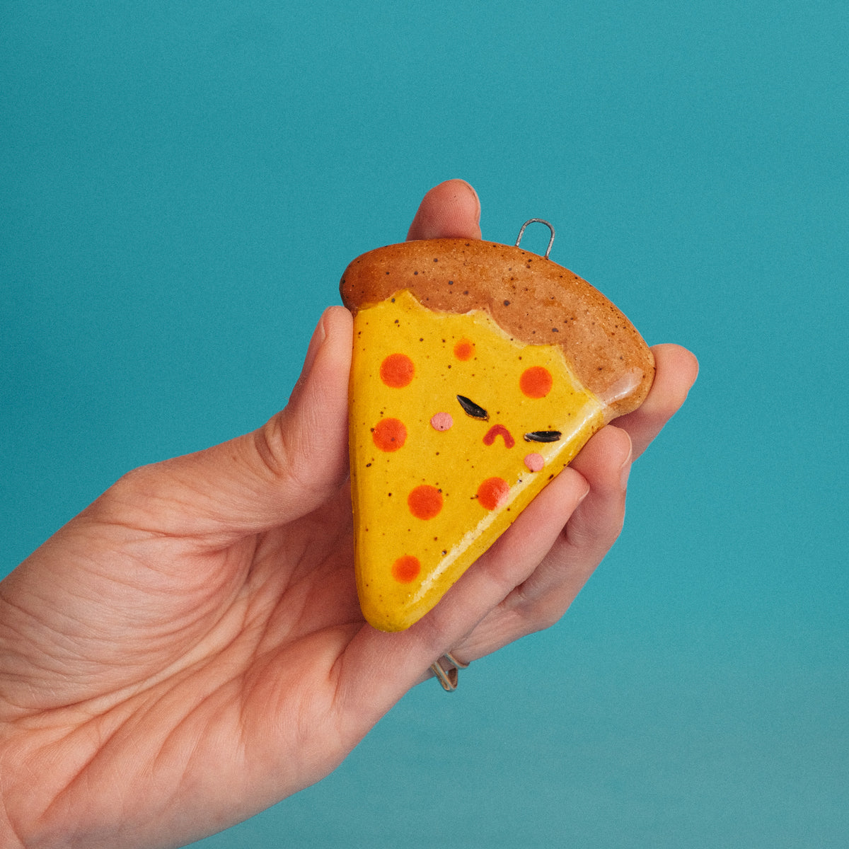 Pizza Ceramic Ornament