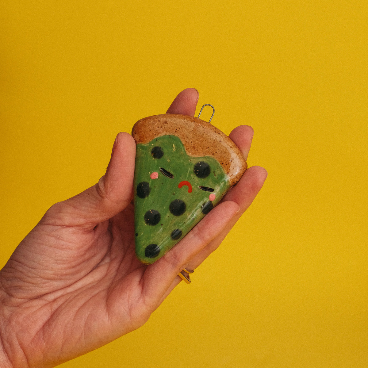 Pizza Ceramic Ornament