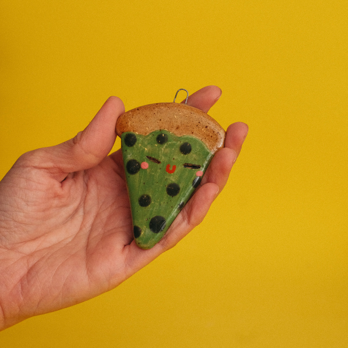 Pizza Ceramic Ornament