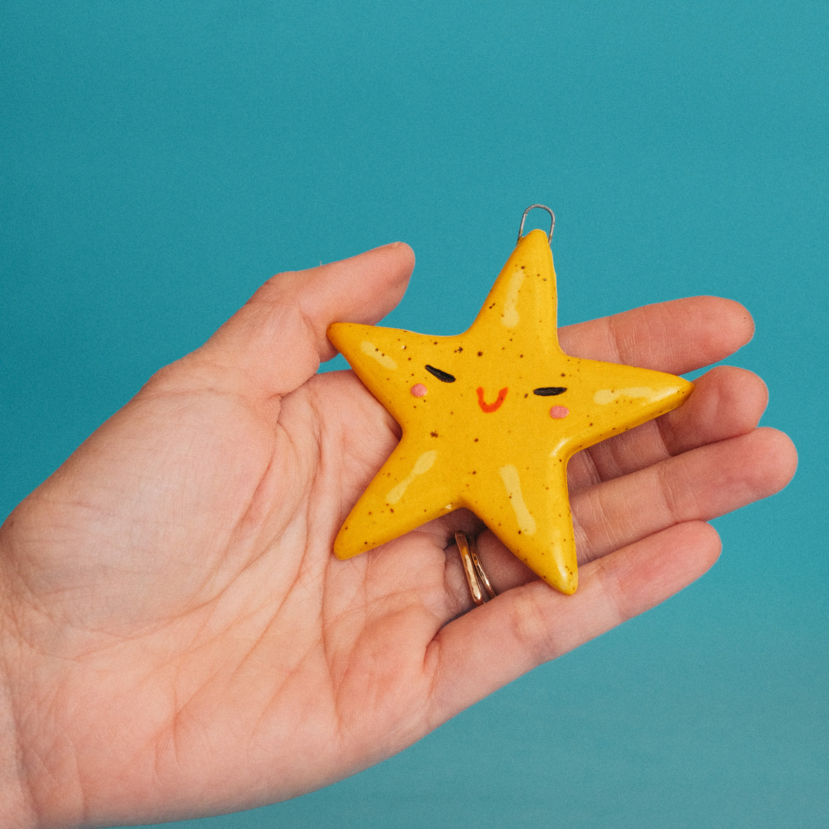 Starfruit Ceramic Ornament