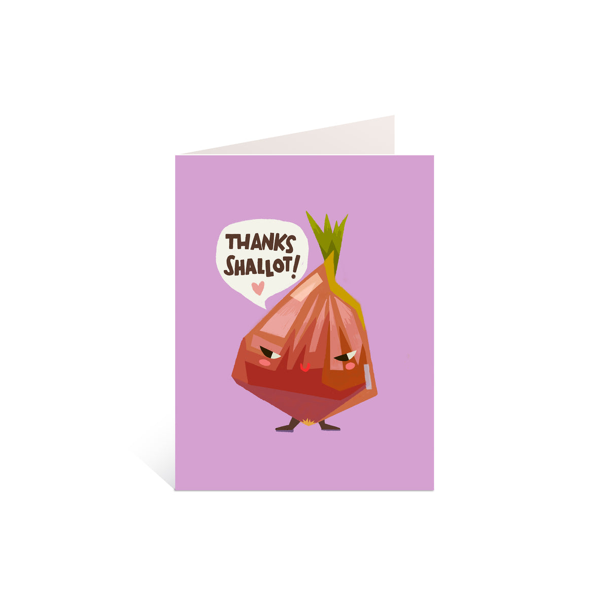 Thanks Shallot Greeting Card