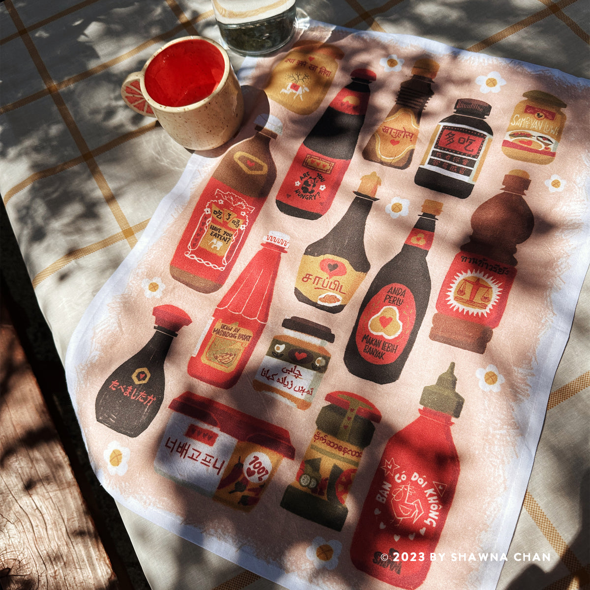 Azn Sauce of Love Tea Towel