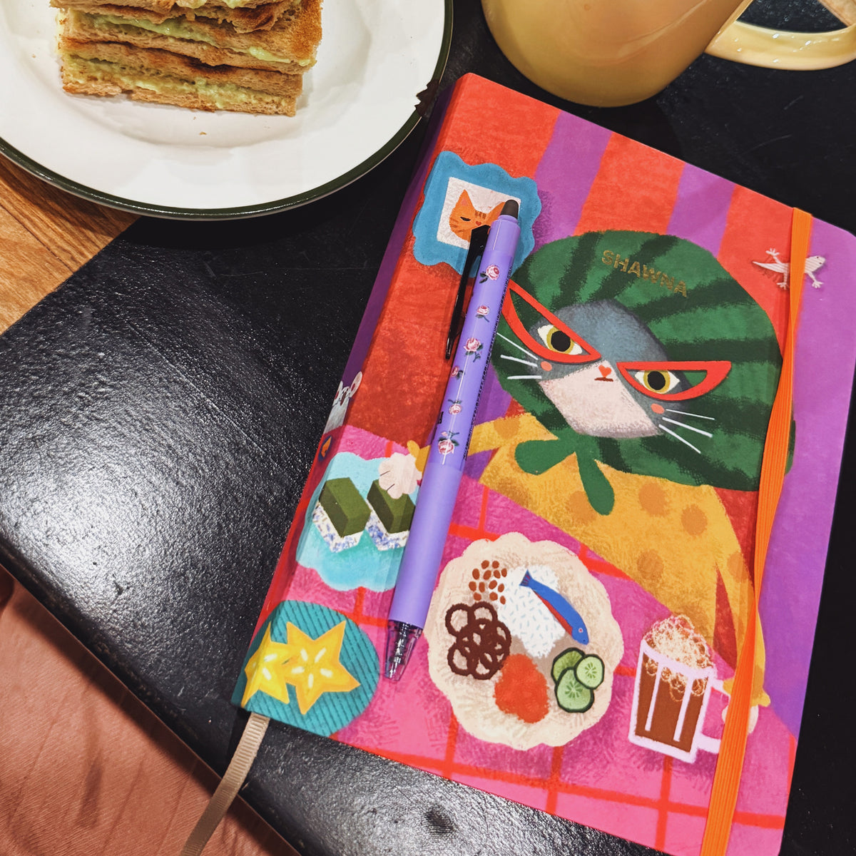 Mossery x SHAWNA Layered Tea Dotted Notebook