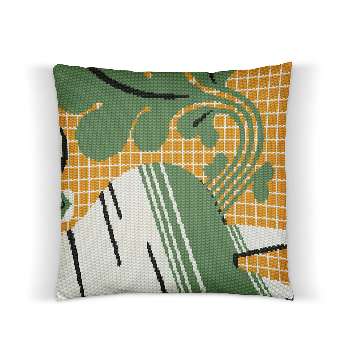 Horse 馬 Radish Cotton Knit Pillowcase
