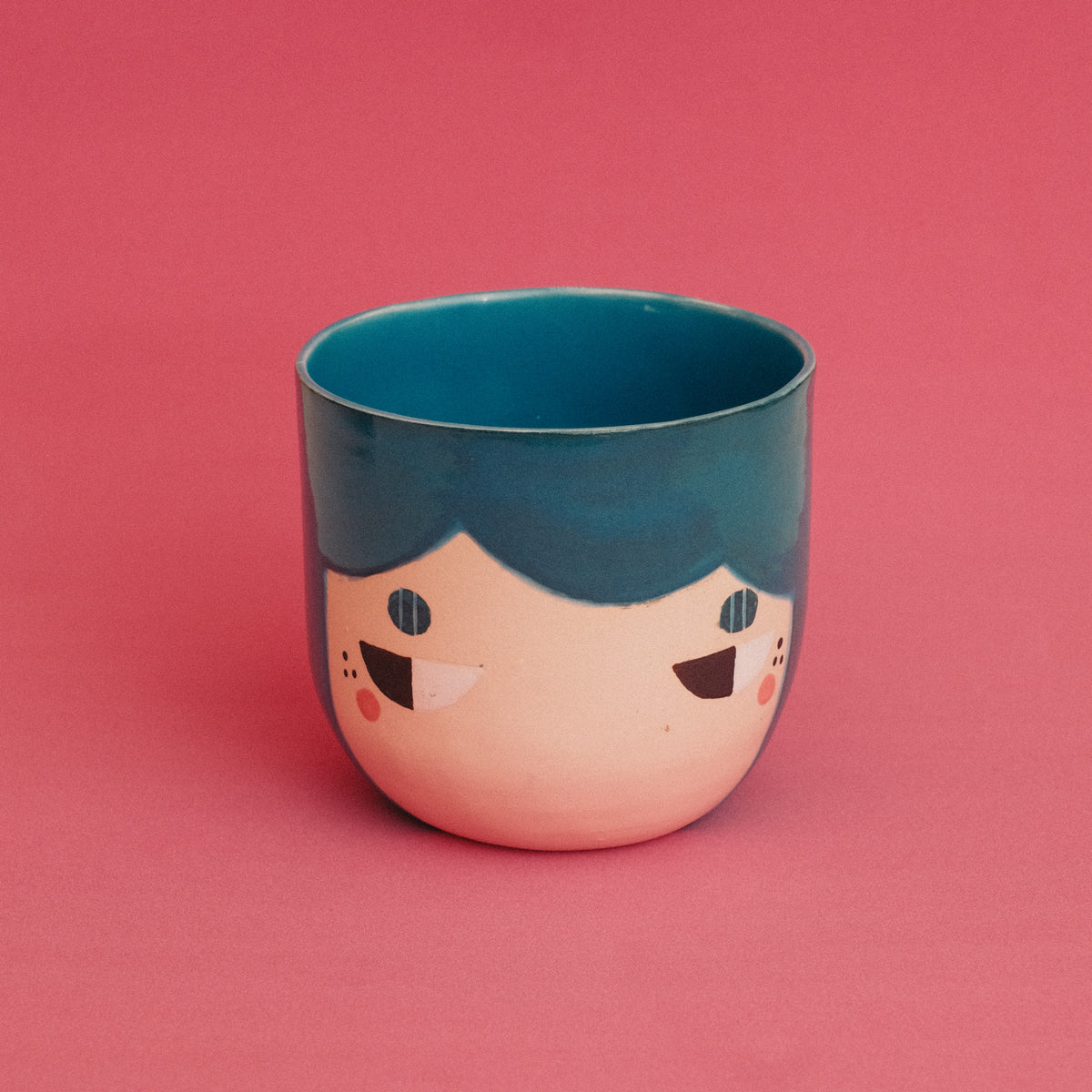Side Eye Hong Teal Cup 15oz