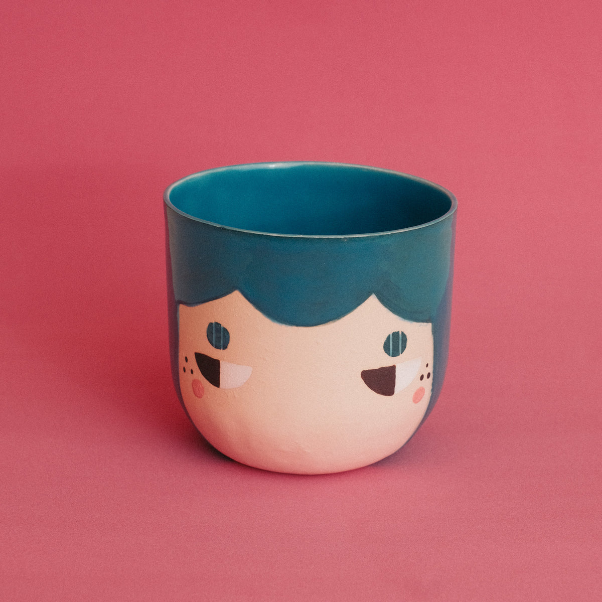 Side Eye Mary Teal Cup 15oz