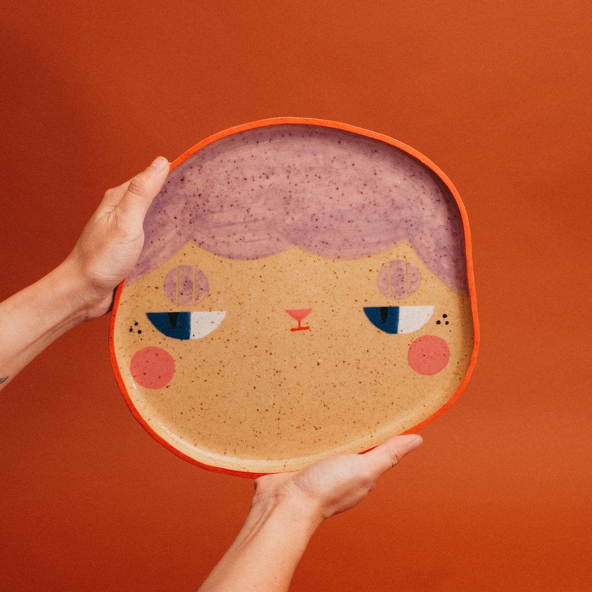 Side Eye Sally Lilac Platter