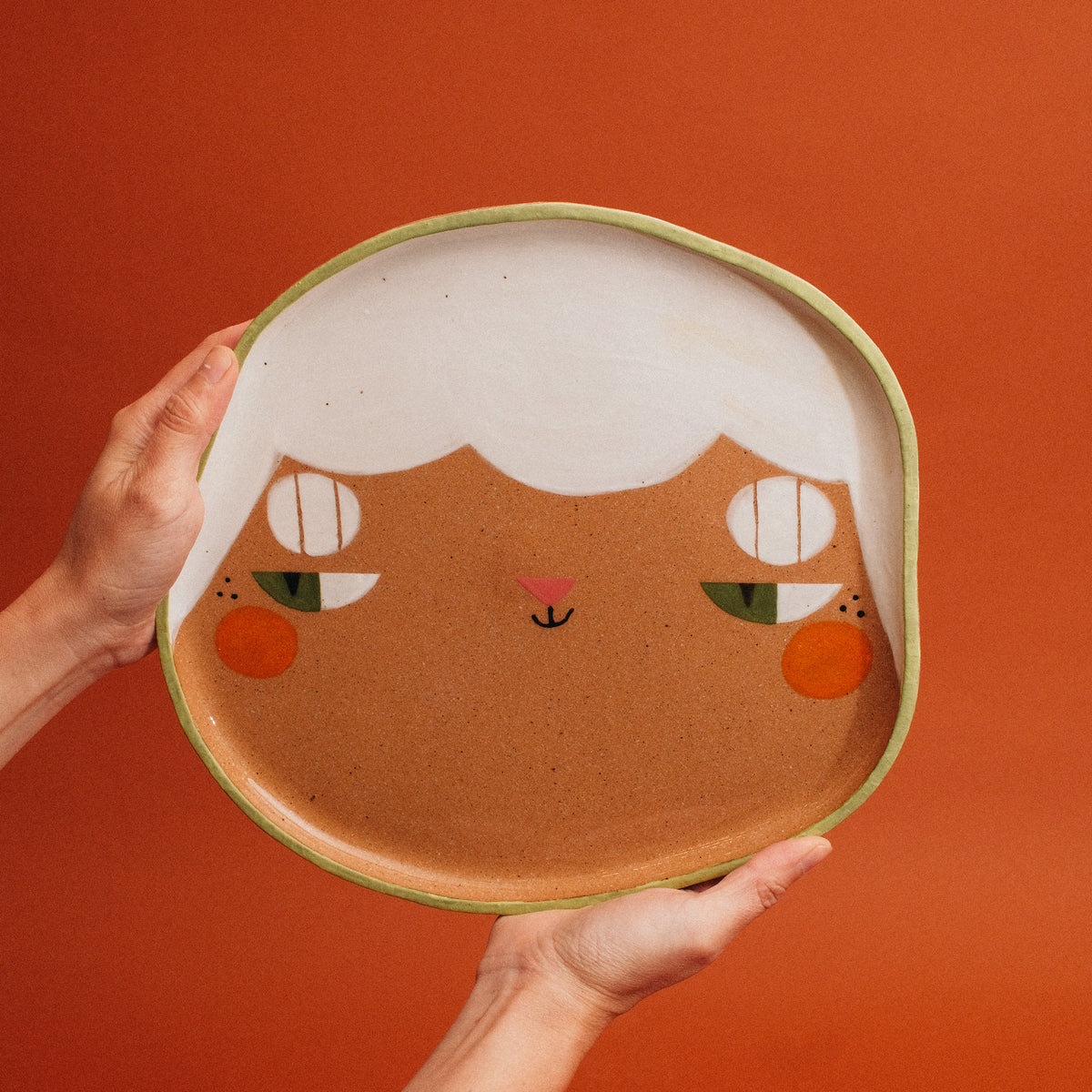 Side Eye Mary Snow Platter