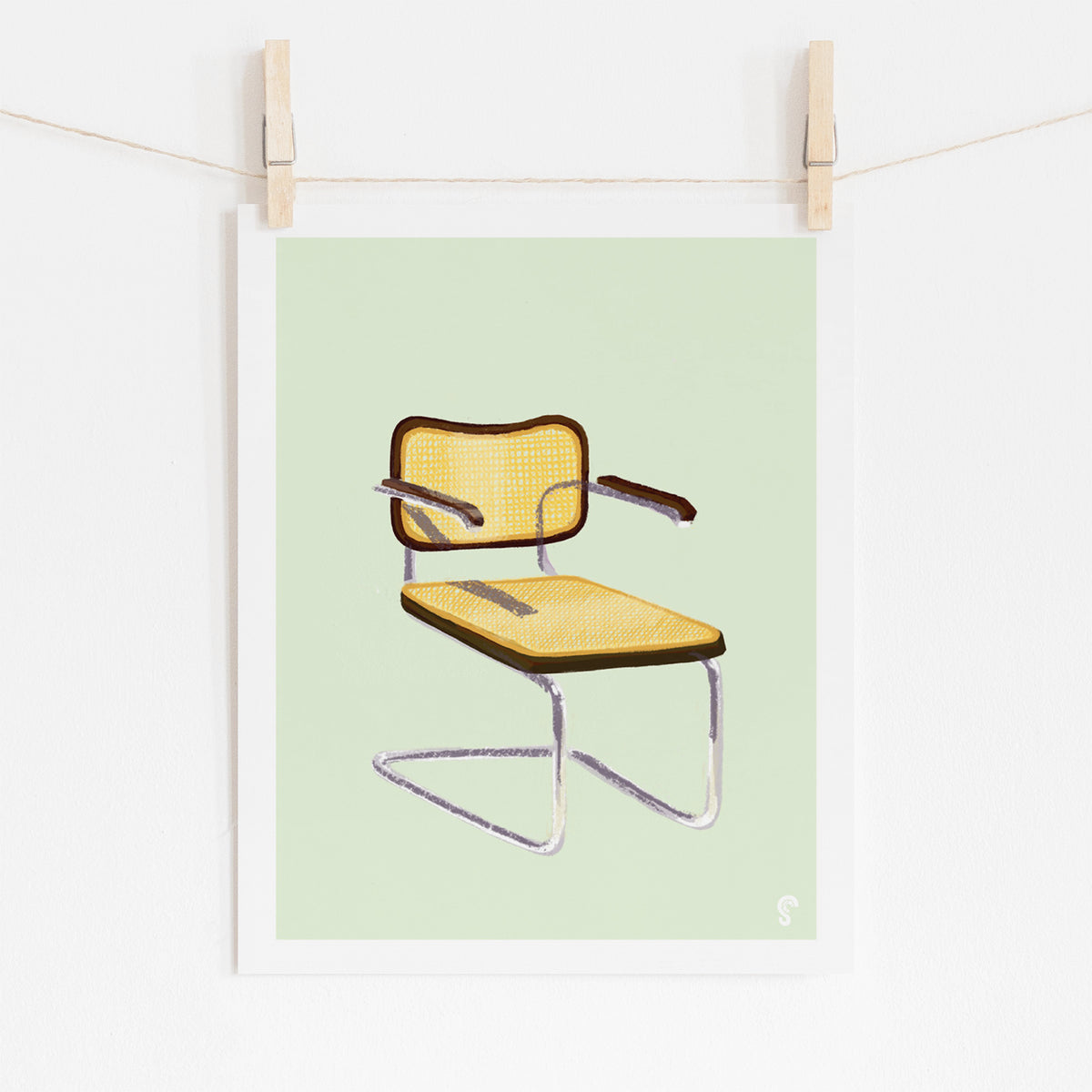 Cesca Chair Art Print