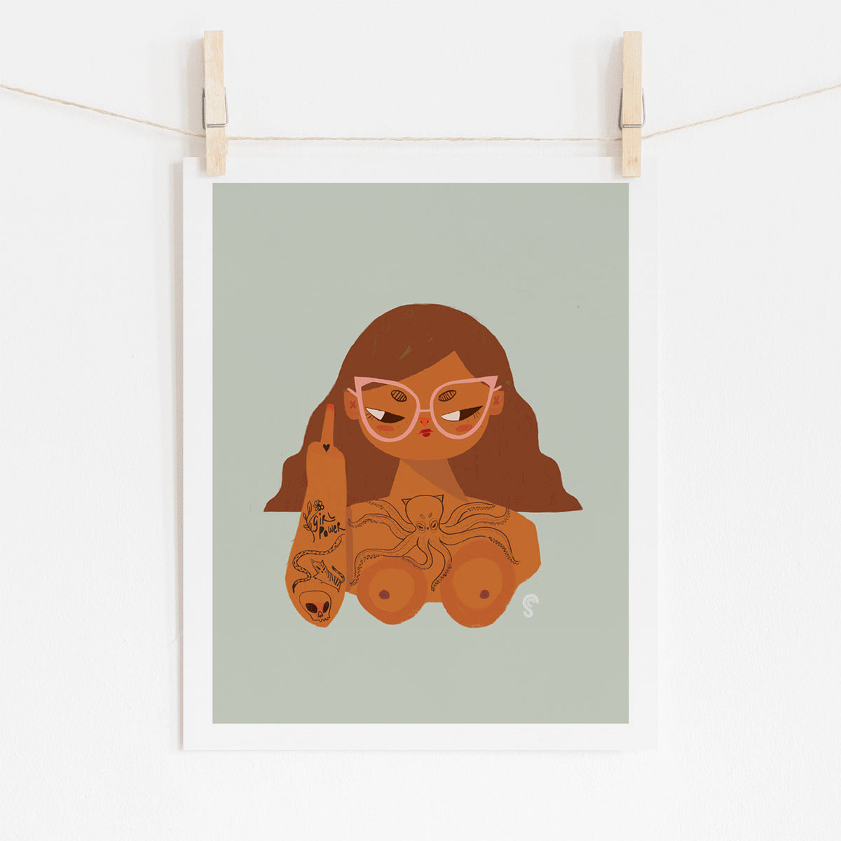 ZFG Glasses Art Print