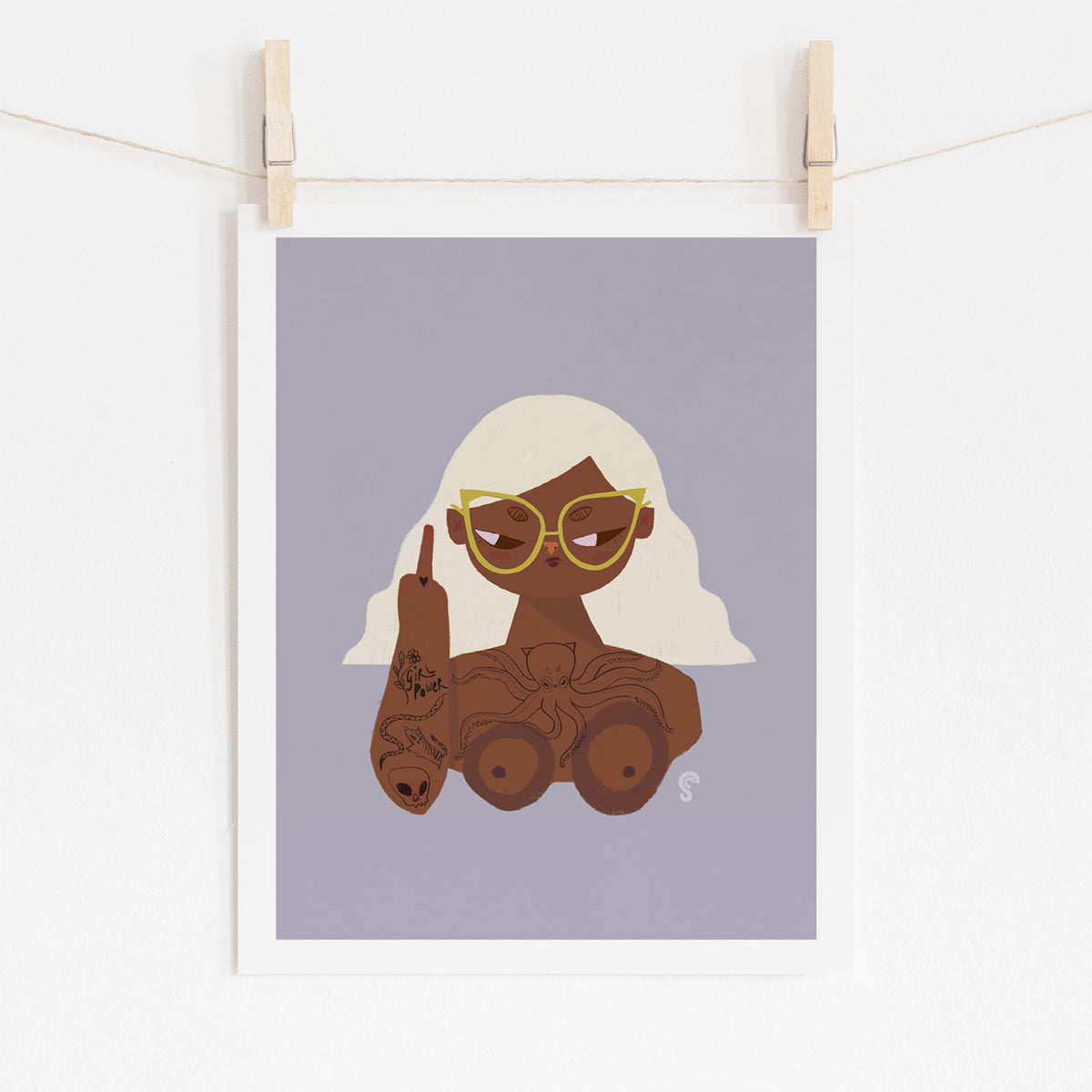 ZFG Glasses Art Print