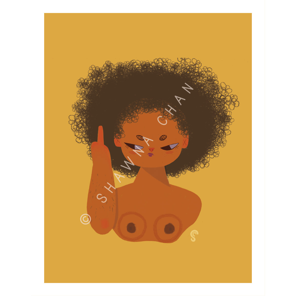 ZFG Afro Art Print