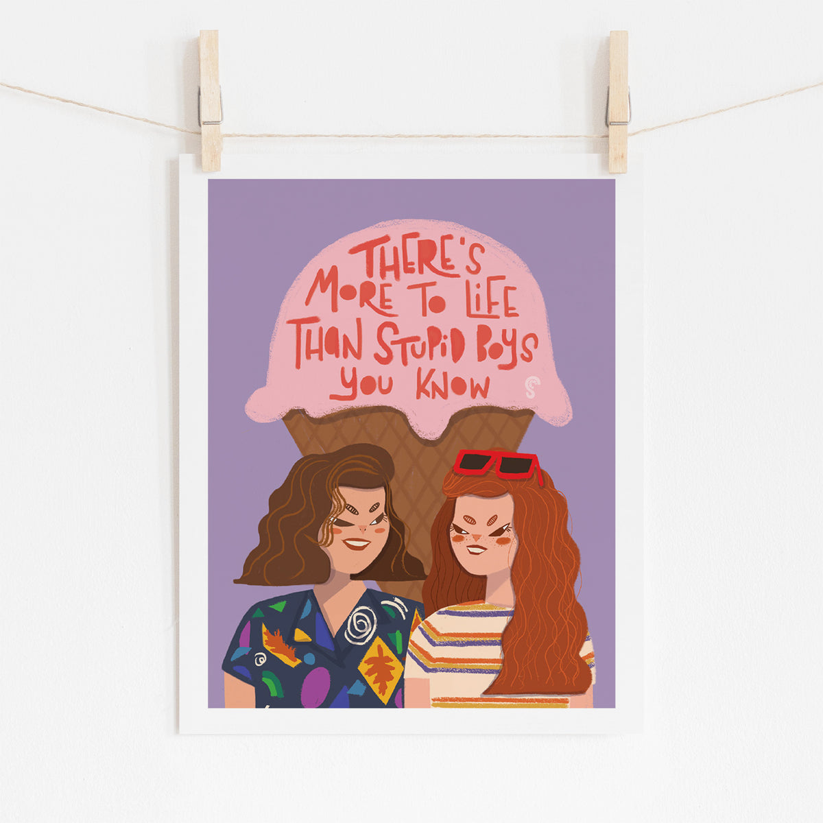 Stranger Things - There&#39;s More To Life Than Stupid Boys Art Print