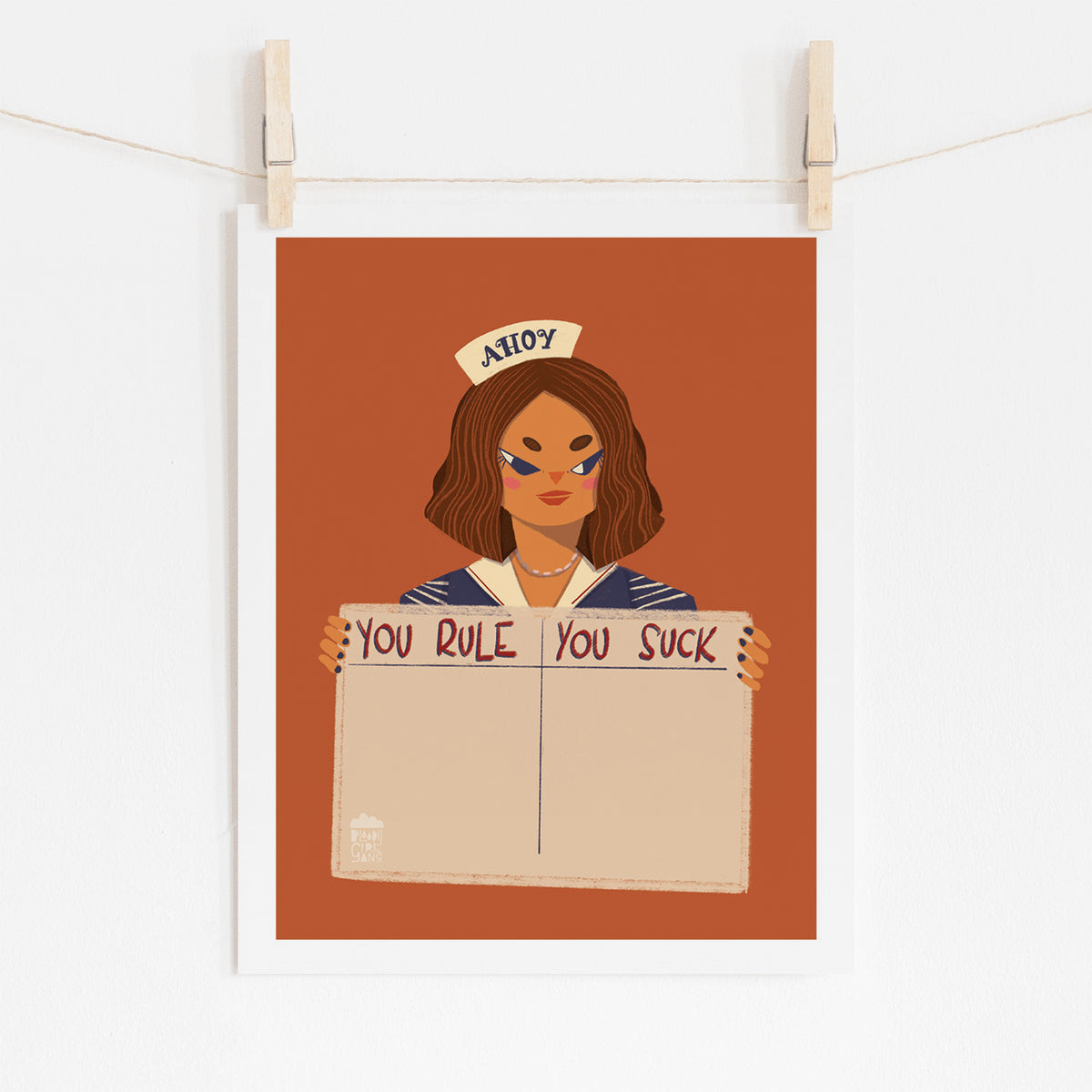 Stranger Things - You Rule You Suck Art Print