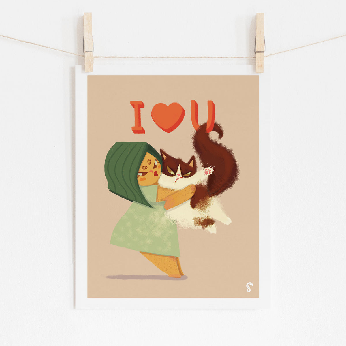 I Love You Art Print