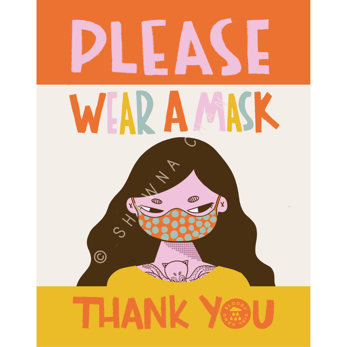 Wear A Mask Art Print