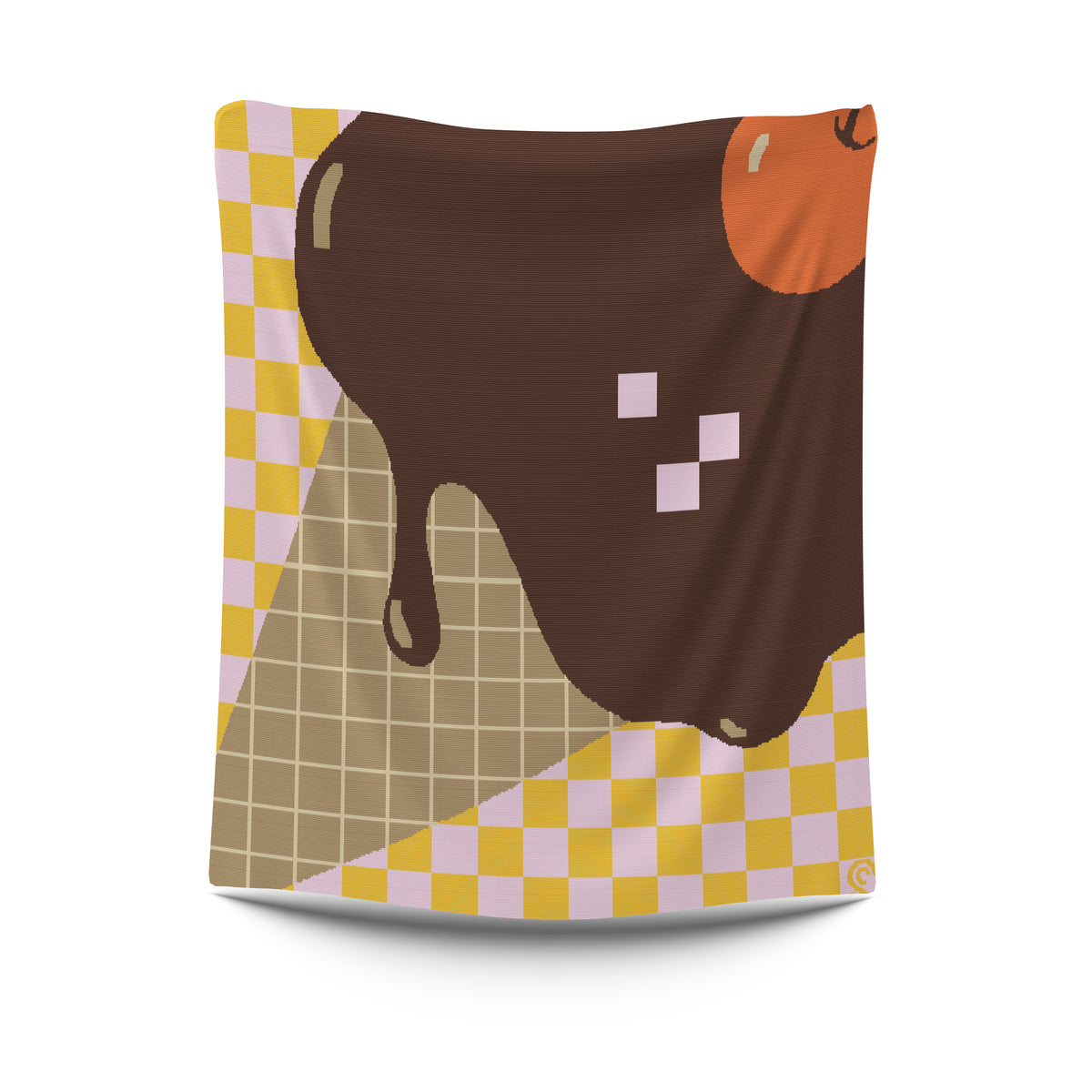 Chips Choco Cotton Knit Blanket