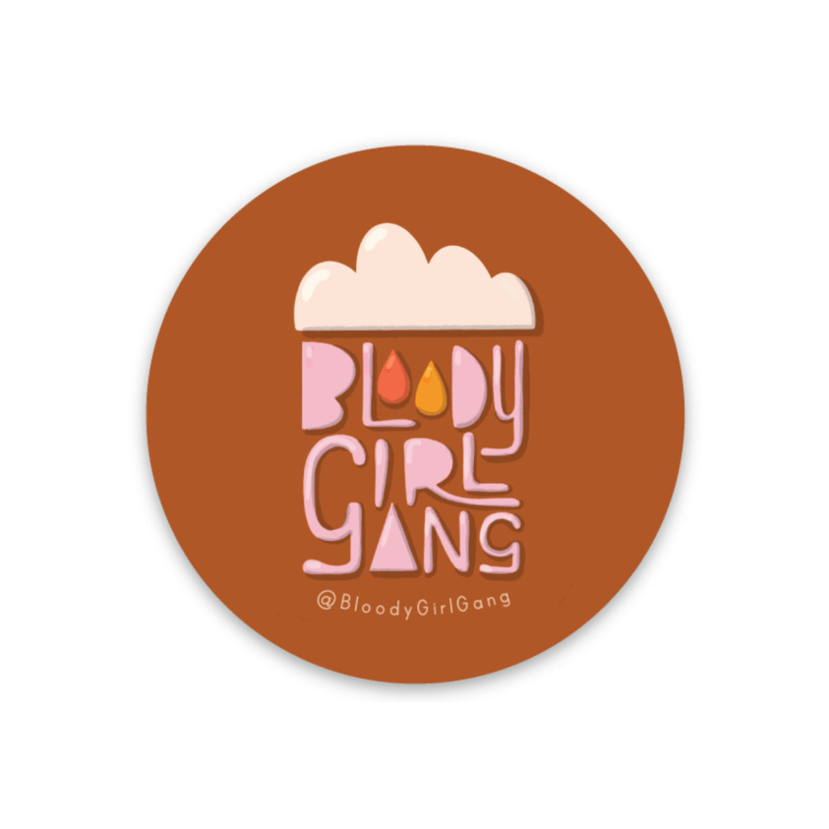 Bloody Girl Gang Cloud Sticker