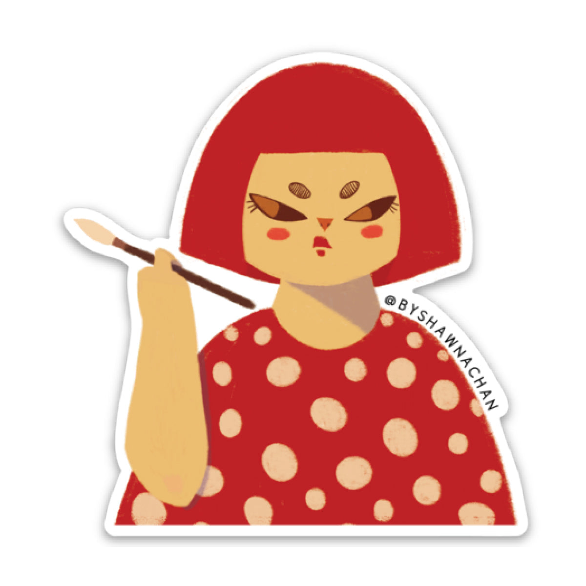 Yayoi Kusama Sticker