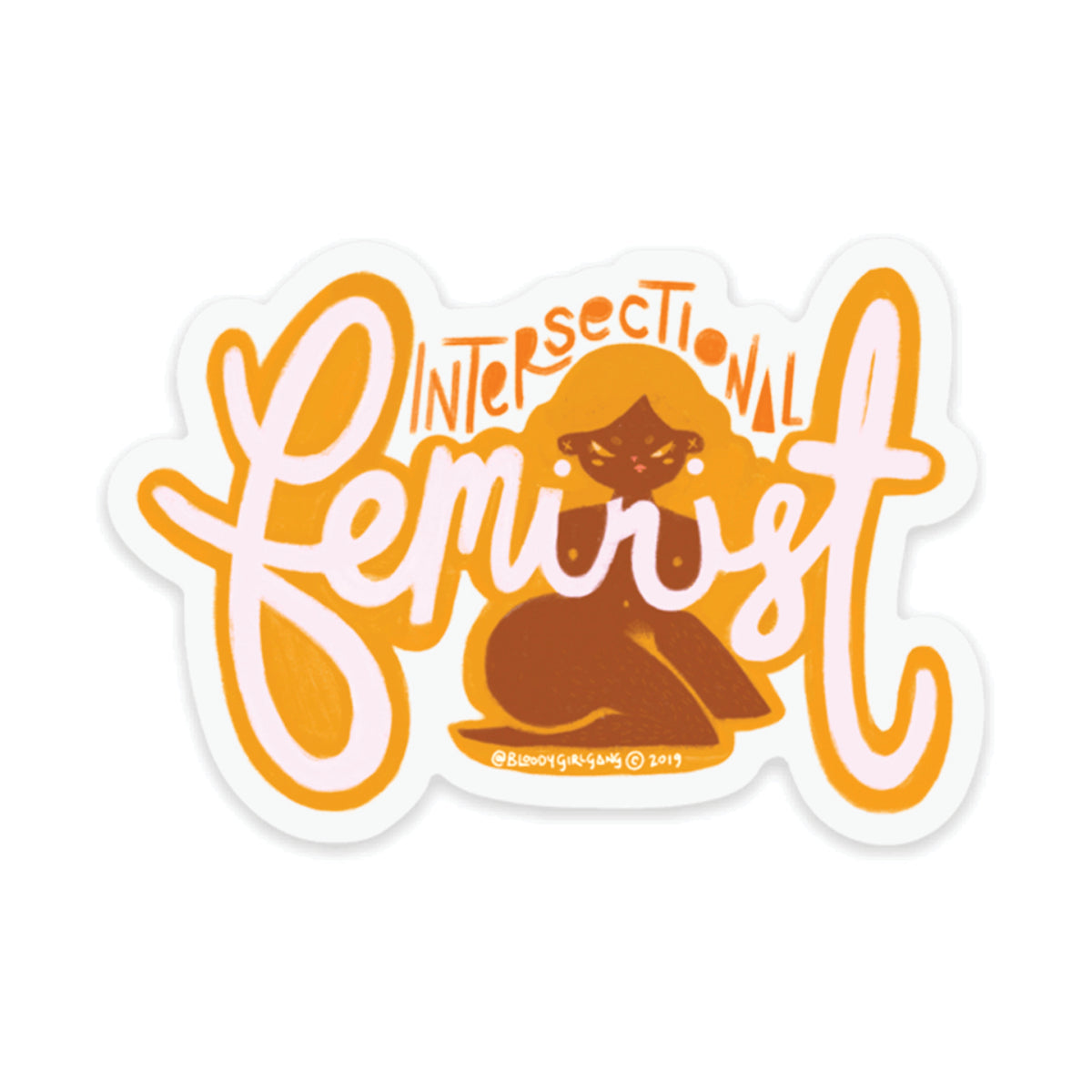 Intersectional Feminist Transparent Sticker