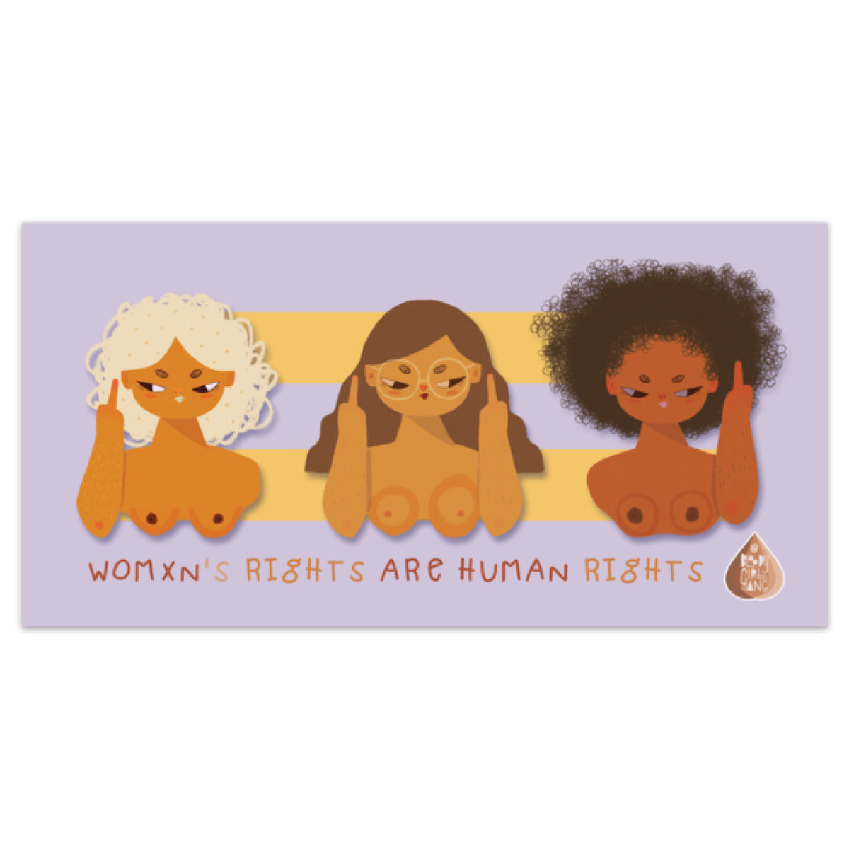 Womxn&#39;s Rights Are Human Rights Bumper Sticker