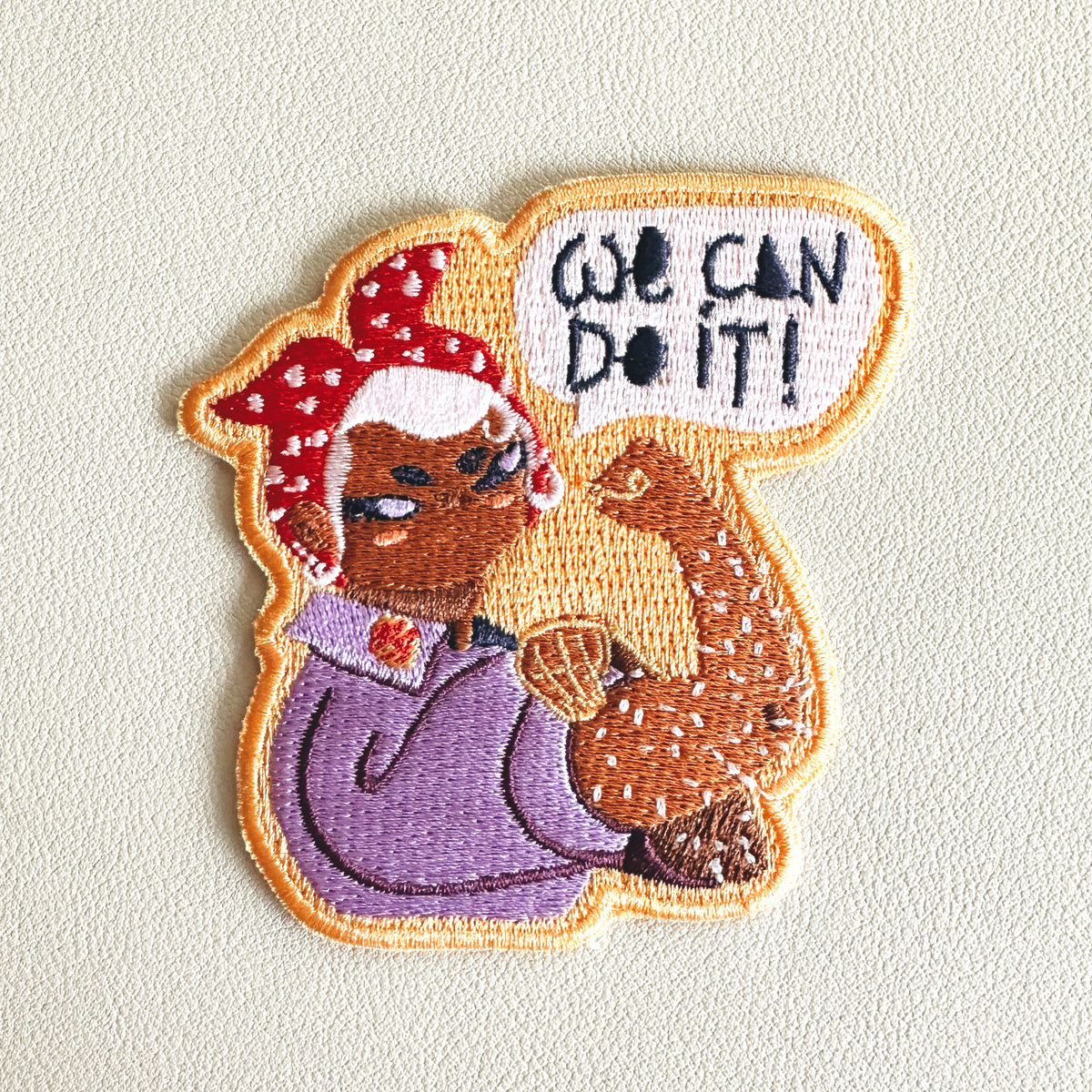 We Can Do It Iron-on Embroidered Patch